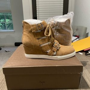 Brand New Paolo wedge sneakers size 9.
